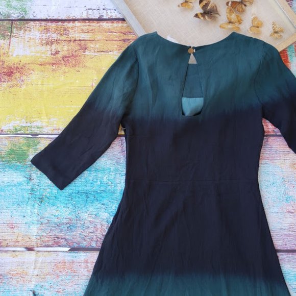 Anthro Chloe Oliver Berry Hill Ombre Dress Size M - Picture 6 of 8